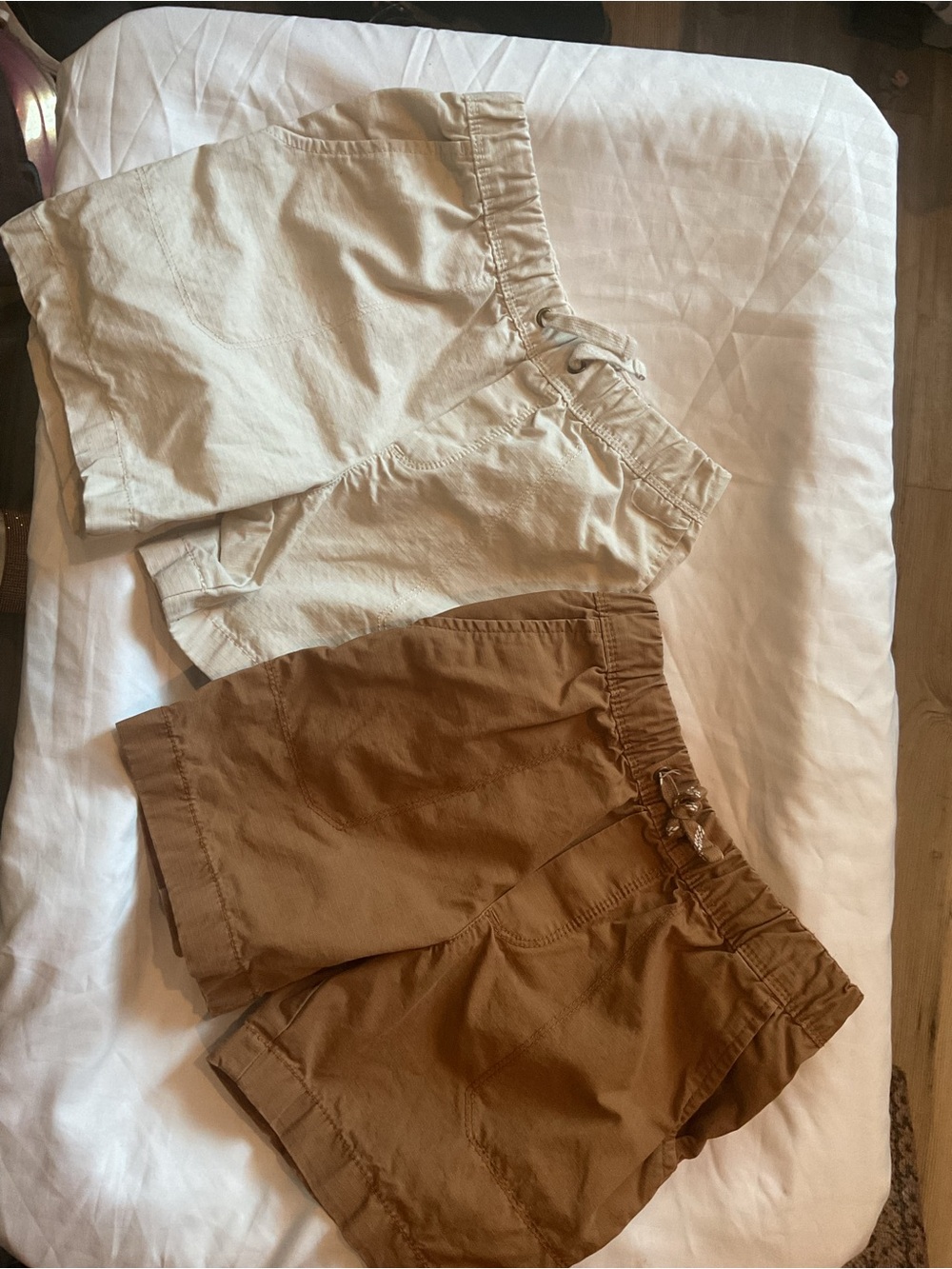 Carter's Kids Pull-On Shorts in Cream and Brown